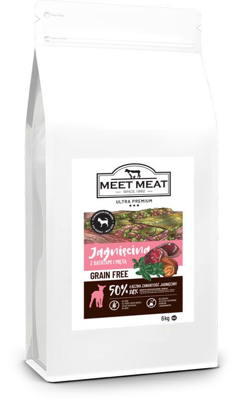 Meet Meat Grain Free Adult Small Jagnięcina 6kg