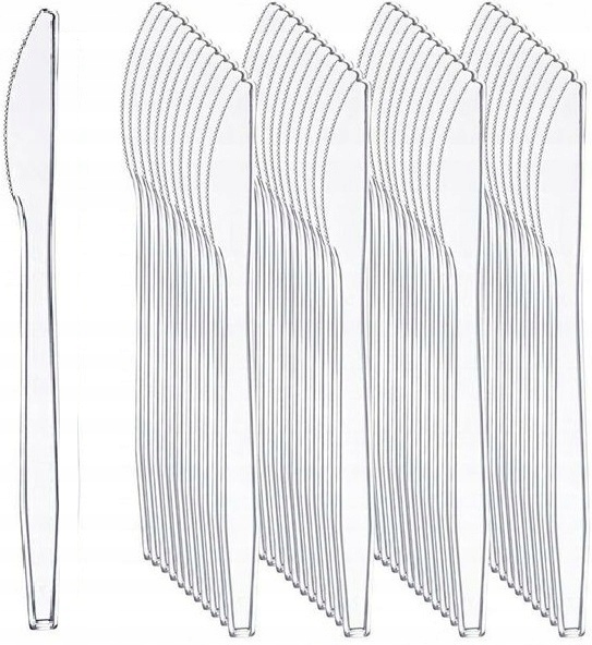 Noże WIELOKROTNEGO UŻYTKU grube SZTUĆCE Nóż zestaw 50szt EAN (GTIN) 5905805866002