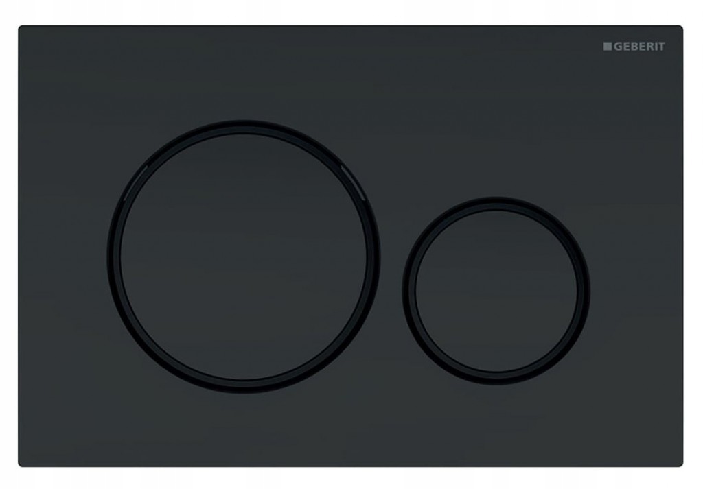 Ovládací gombík Geberit SIGMA20, ľahko čistiteľný, čierne matné (115.8