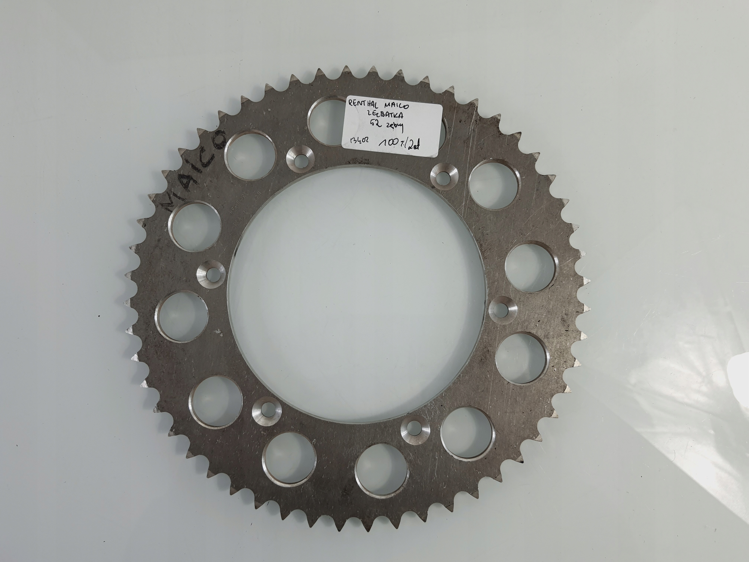 B402 RENTHAL MAICO звездочка 52 зубья