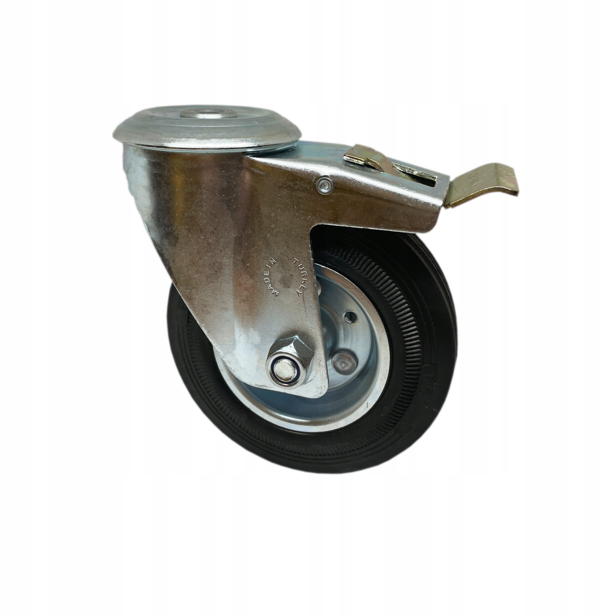 Koło obrotowe hamulec/80mm/60kg z otworem