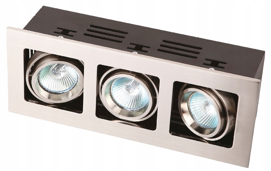 Podomietkové svietidlo strieborné 3xGU5.3 50W Maxlight s nastaviteľným uhlom svietenia