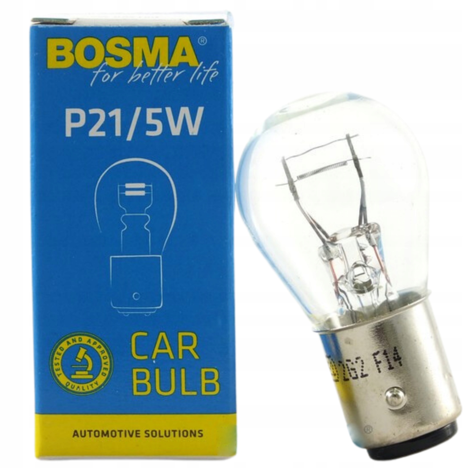 

Żarówka Bosma P21/5W 12V 21/5W BAY15D E2