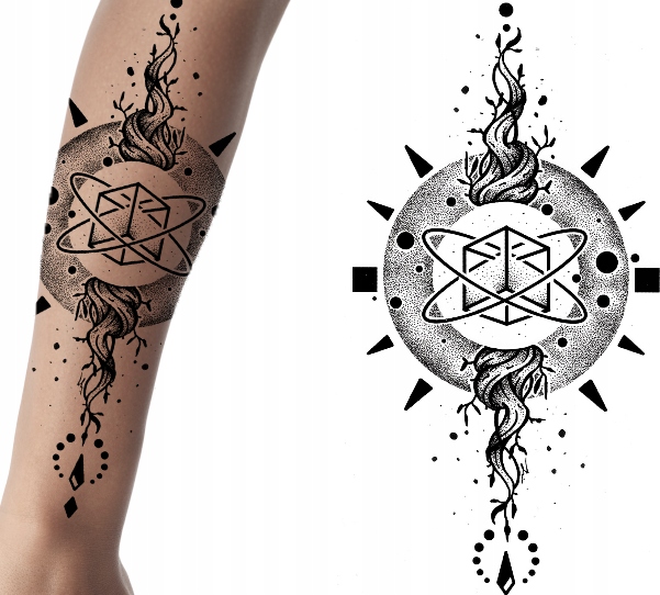 TATUAŻ ZMYWALNY STRZAŁKA ZNAK TYMCZASOWY