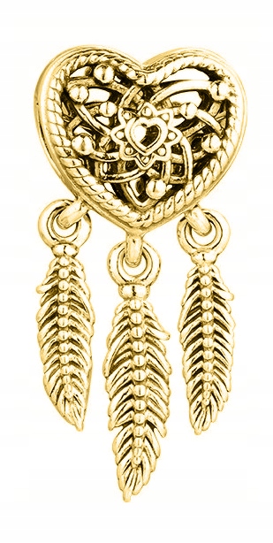 

Charms złoty Łapacz Snów srebro 925 zawieszka