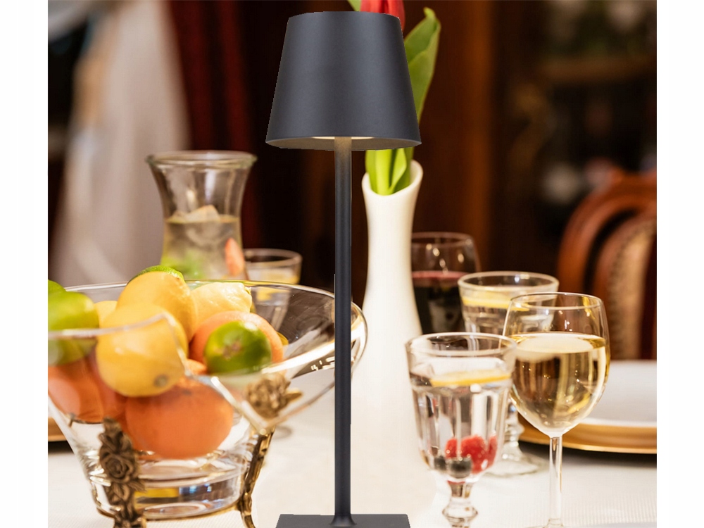 LAMPKA NOCNA STOŁOWA DOTYKOWA LAMPA 3 STOPNIOWA WYSOKA BEZPRZEWODOWA USB Szerokość produktu 10.5 cm