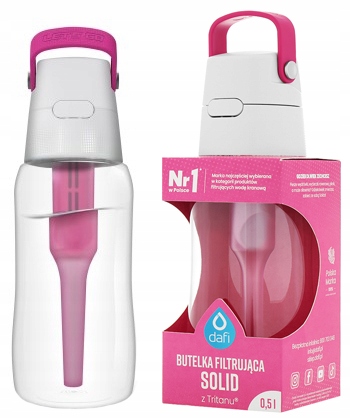 

Butelka filtrująca Dafi Solid 0,5l Różowa