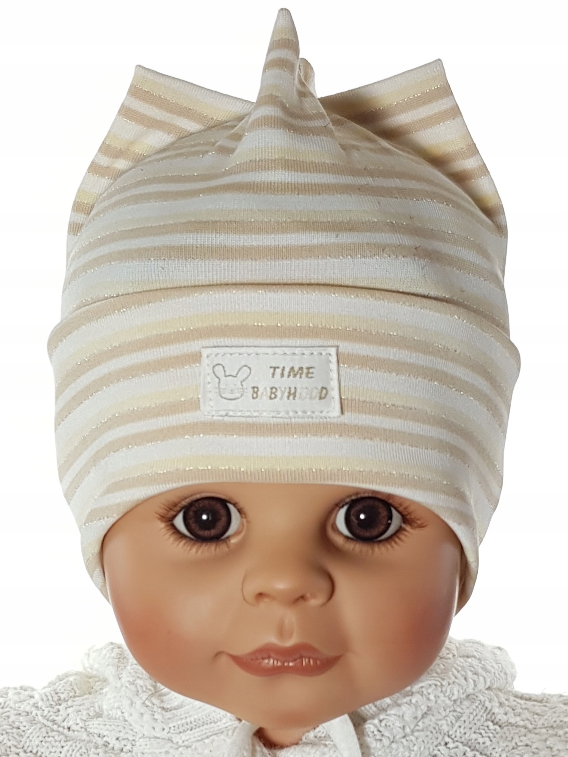 POLSKI PRODUCENT CZAPKA 4ROGI WIĄZANA 0-3LAT 12KOL Sezon wiosenny jesienny