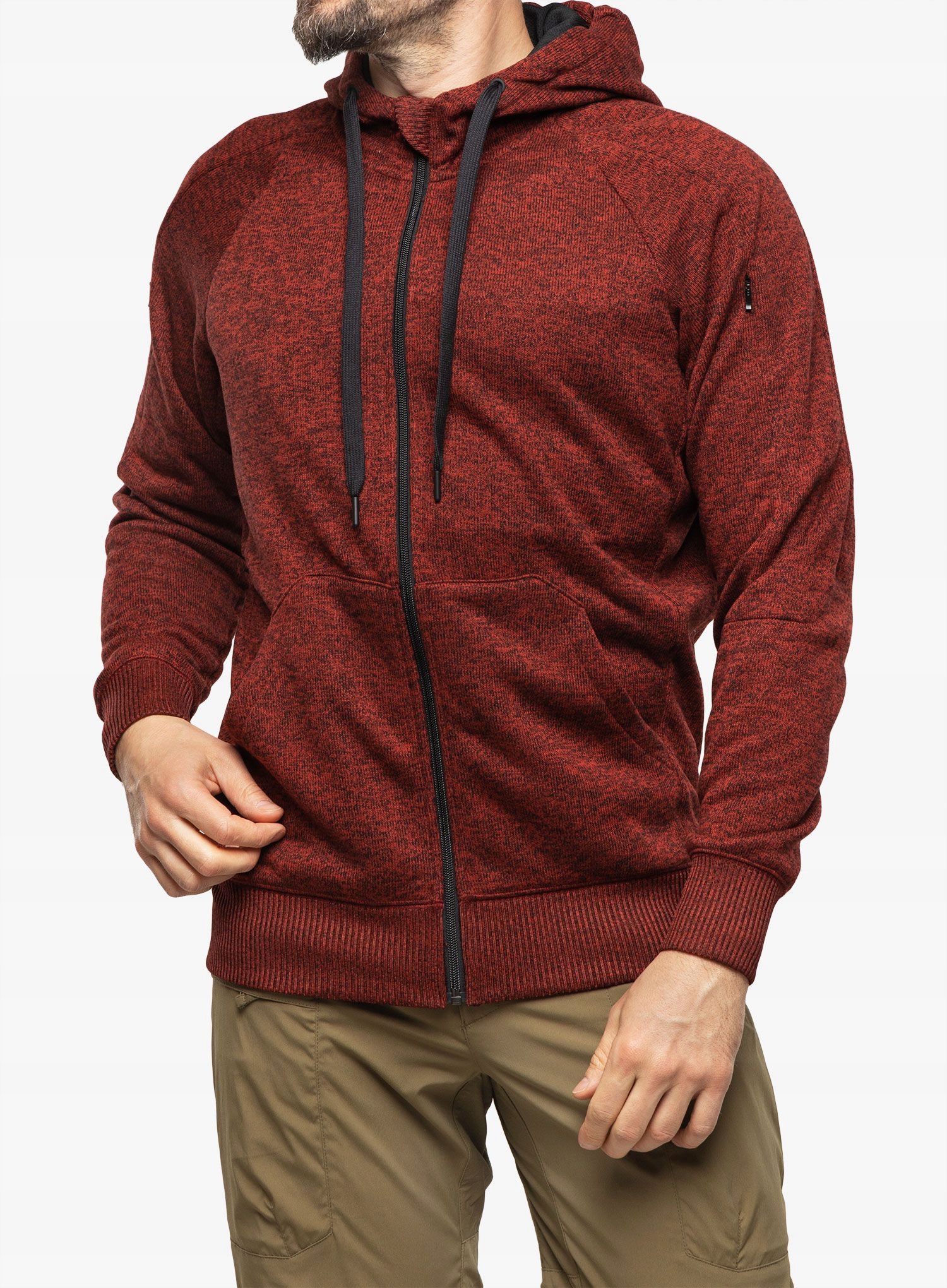 Taktická mikina Helikon-Tex Covert s Mikina s kapucí na zip červená M