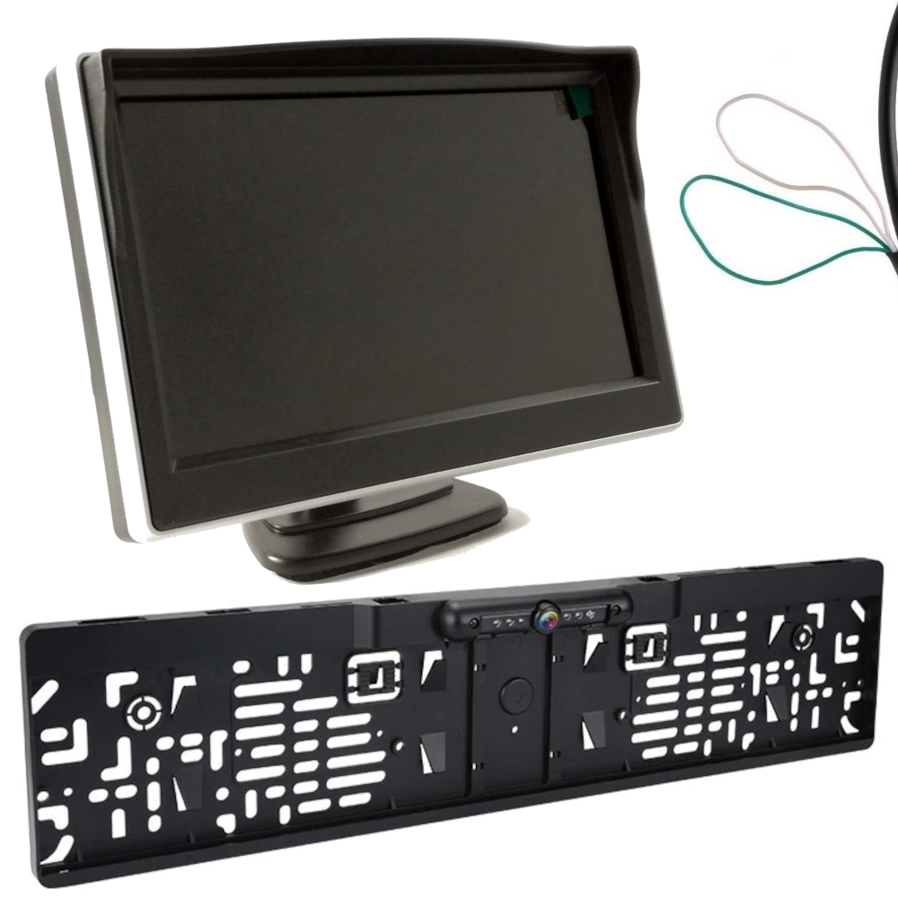 Монитор 5 дюйм (ОВ) Frame камера передний задний светодиодный комплект