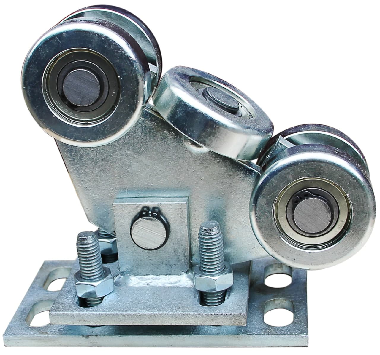 WÓZEK JEZDNY DO BRAMY PRZEWUSNEJ ROLKI DO SZYNY 70x70x4mm 5 ROLKOWY