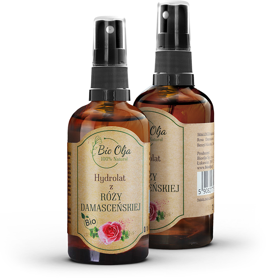 HYDROLAT Z KWIATÓW RÓŻY DAMASCEŃSKIEJ BIO 100ml