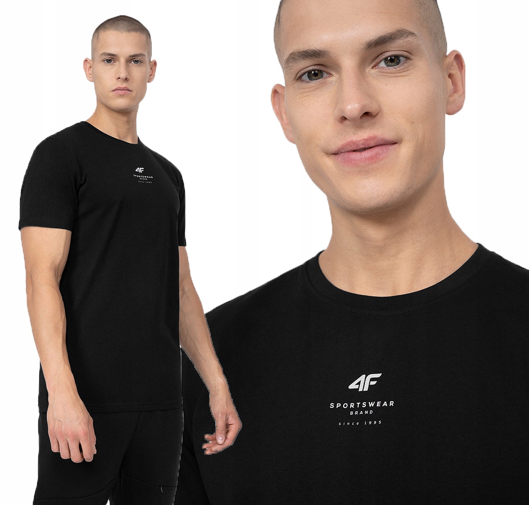 

4F Koszulka Męska Sportowa T-shirt Bawełniany