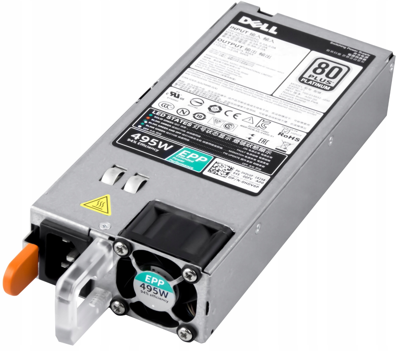 Dell 0HDV6P 495W E495E-S1 R740 R730 R730xd R630 R530