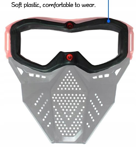 MASKA OCHRONNA TAKTYCZNA NIEBIESKA DO NERF Rodzaj pistolety