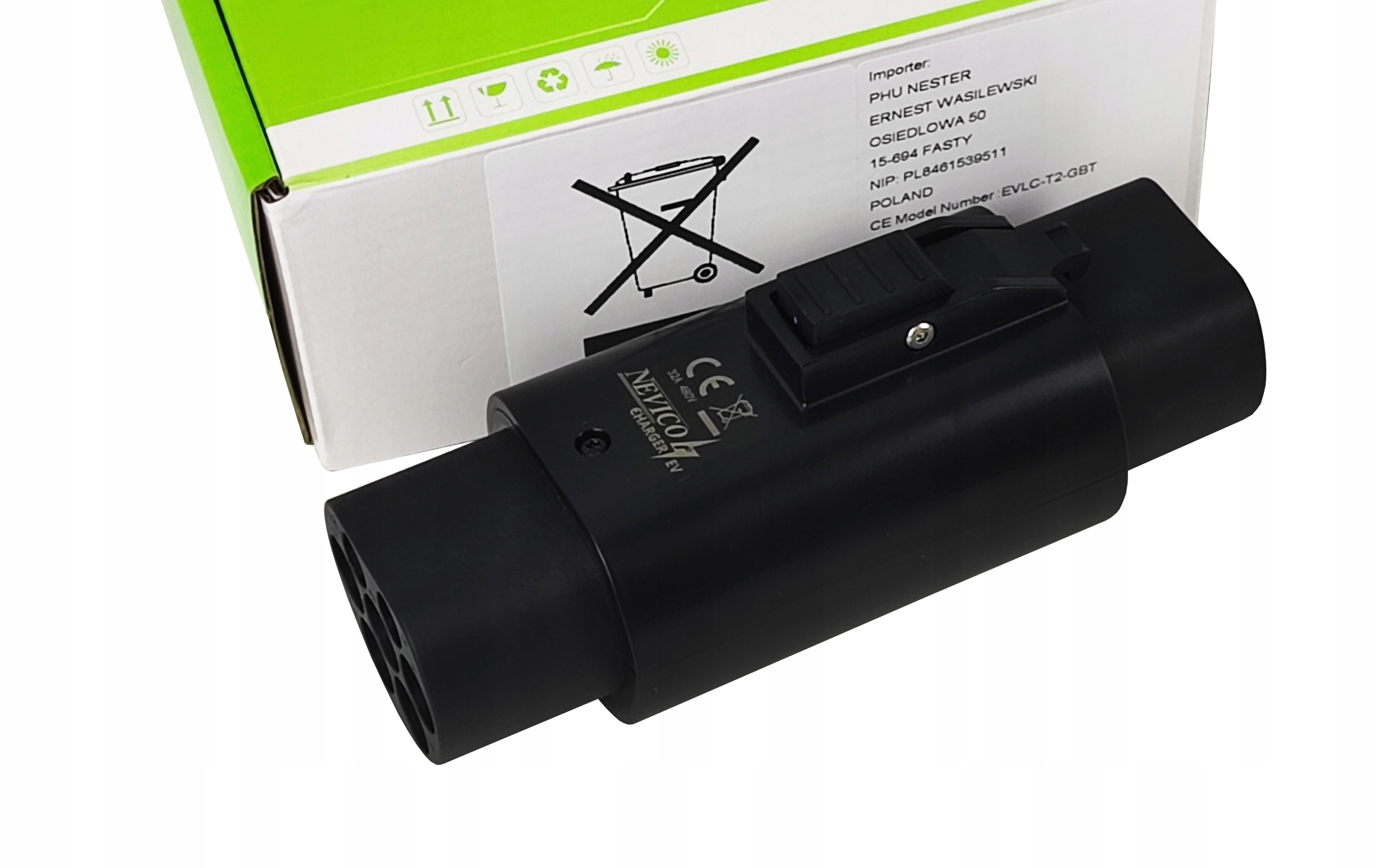 Adapter Ładowania Type2-GBT 250V 32A 22kW hybryda Phev Ev