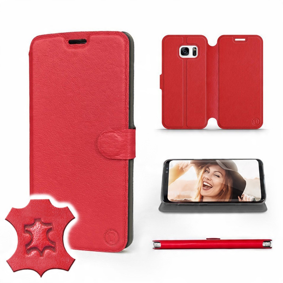 

Etui Mobiwear do Samsung Galaxy S7 - Red Leather