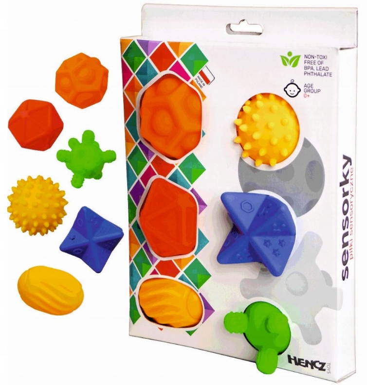 

Piłeczki sensoryczne 6 szt. Piłki 0m+ Hencz Toys