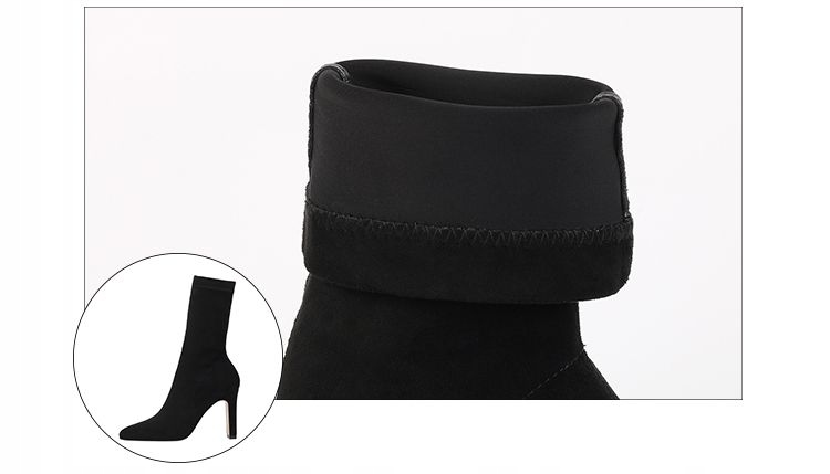 SKARPETKOWE BOTKI NA SŁUPKU ALLADIES AS2150 Wzór dominujący bez wzoru