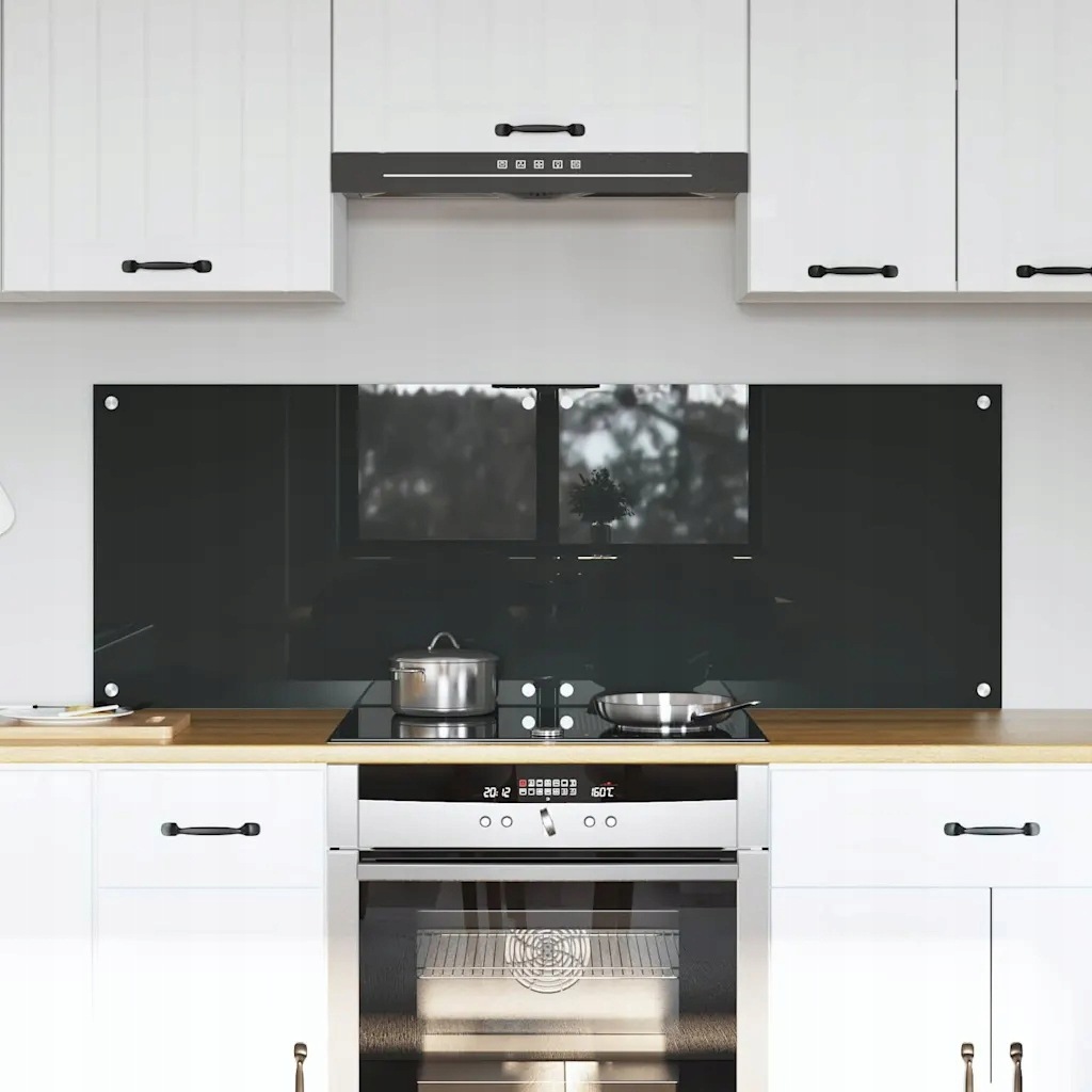 vidaXL Kuchyňský obklad 2 pcs Tmavě šedá 70 x 50 cm tvrzené sklo