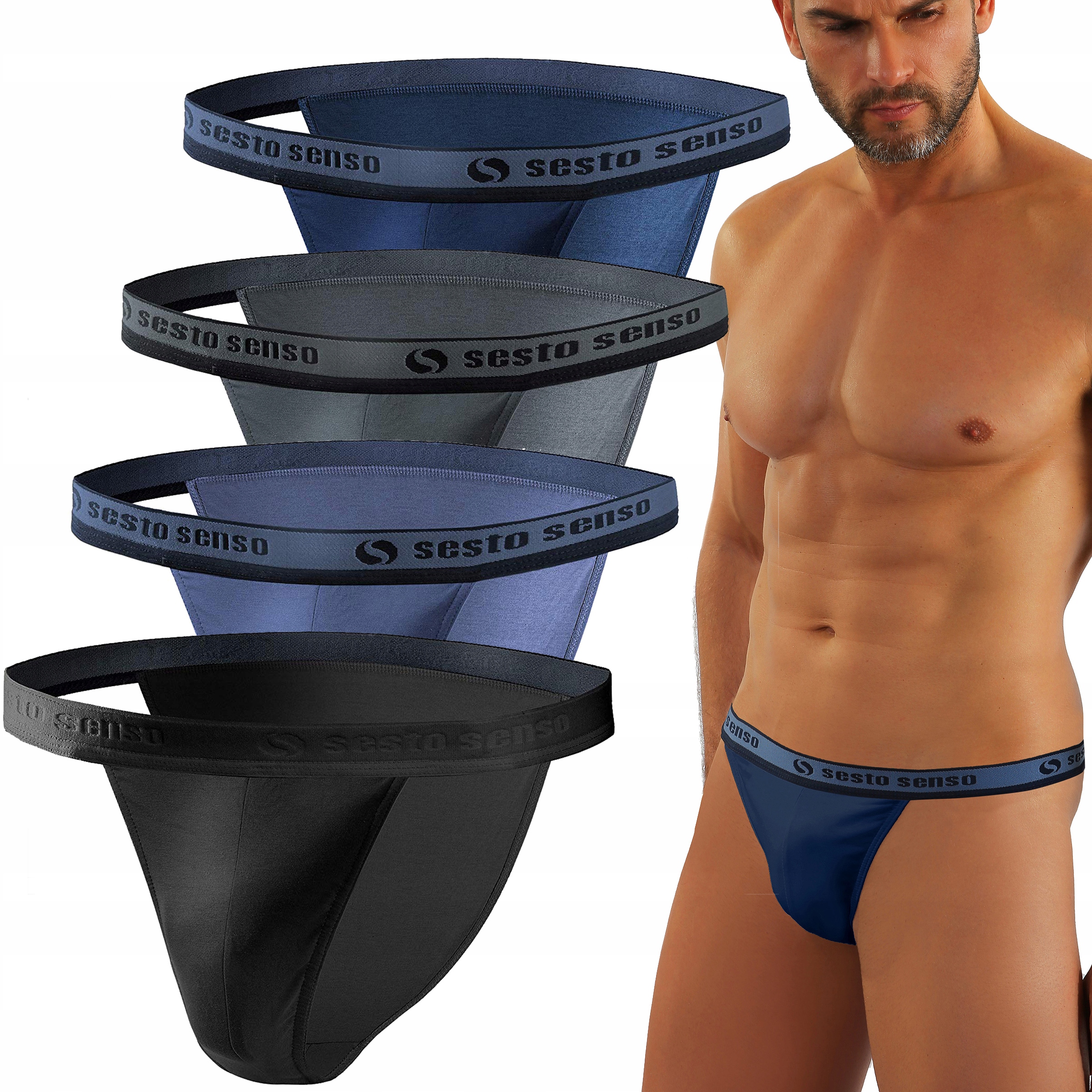 

4X Slipy męskie z Ozdobną Gumą w pasie Puma Tanga