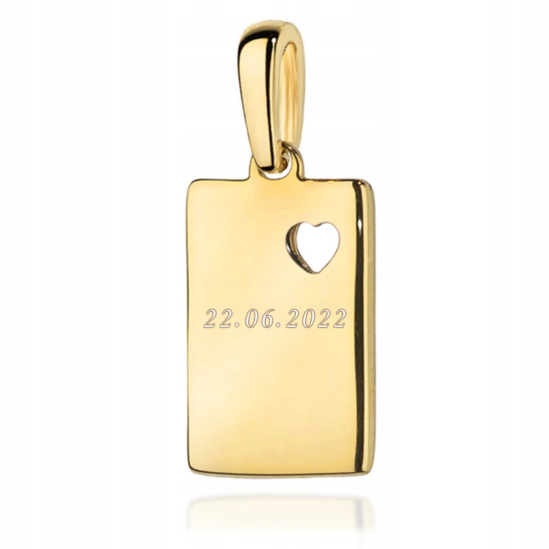 Zlatý Přívěsek Psí známka Vojenská Známka 585