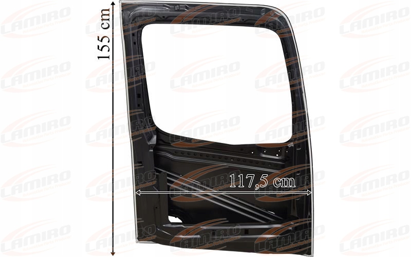 MERCEDES ACTROS MP4 BIG - GIGA SPACE DRZWI LEWE Strona zabudowy przód - lewa