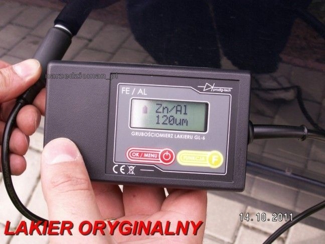 MIERNIK GRUBOŚCI LAKIERU GL6S SONDA AL,FE,ZN + BAT Model GL-6s