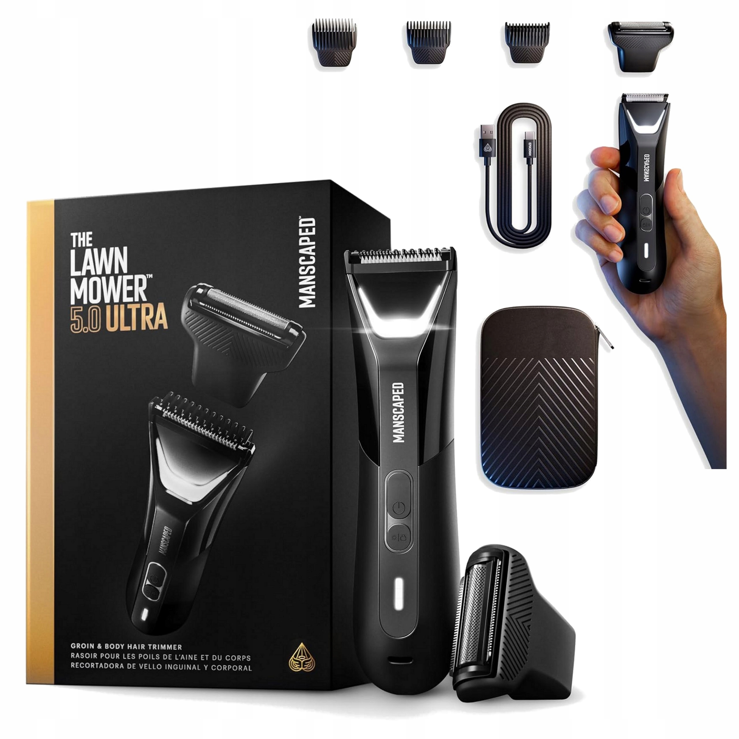 Manscaped The Lawn Mower 5.0 Ultra Dvojhlavý Zastrihávač Usb-c Vodotesný