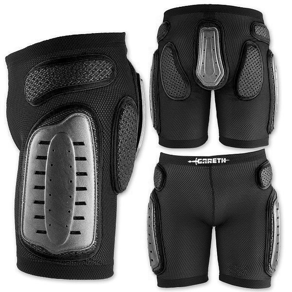 Gareth MX Legs Spodenki Z Ochraniaczami Kolor Czarny Rozmiar M