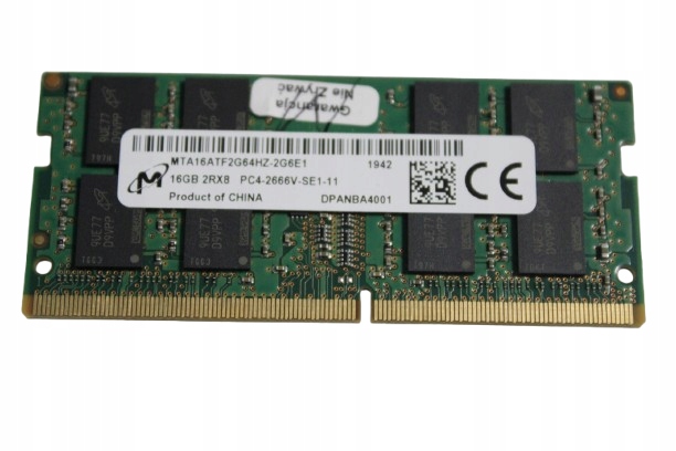 Pamięć Ram Ddr4 Micron 16 Gb w Pamięć RAM 16 GB - Części do