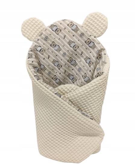 

Rożek becik dla lalki do 40 cm wafel otulacz