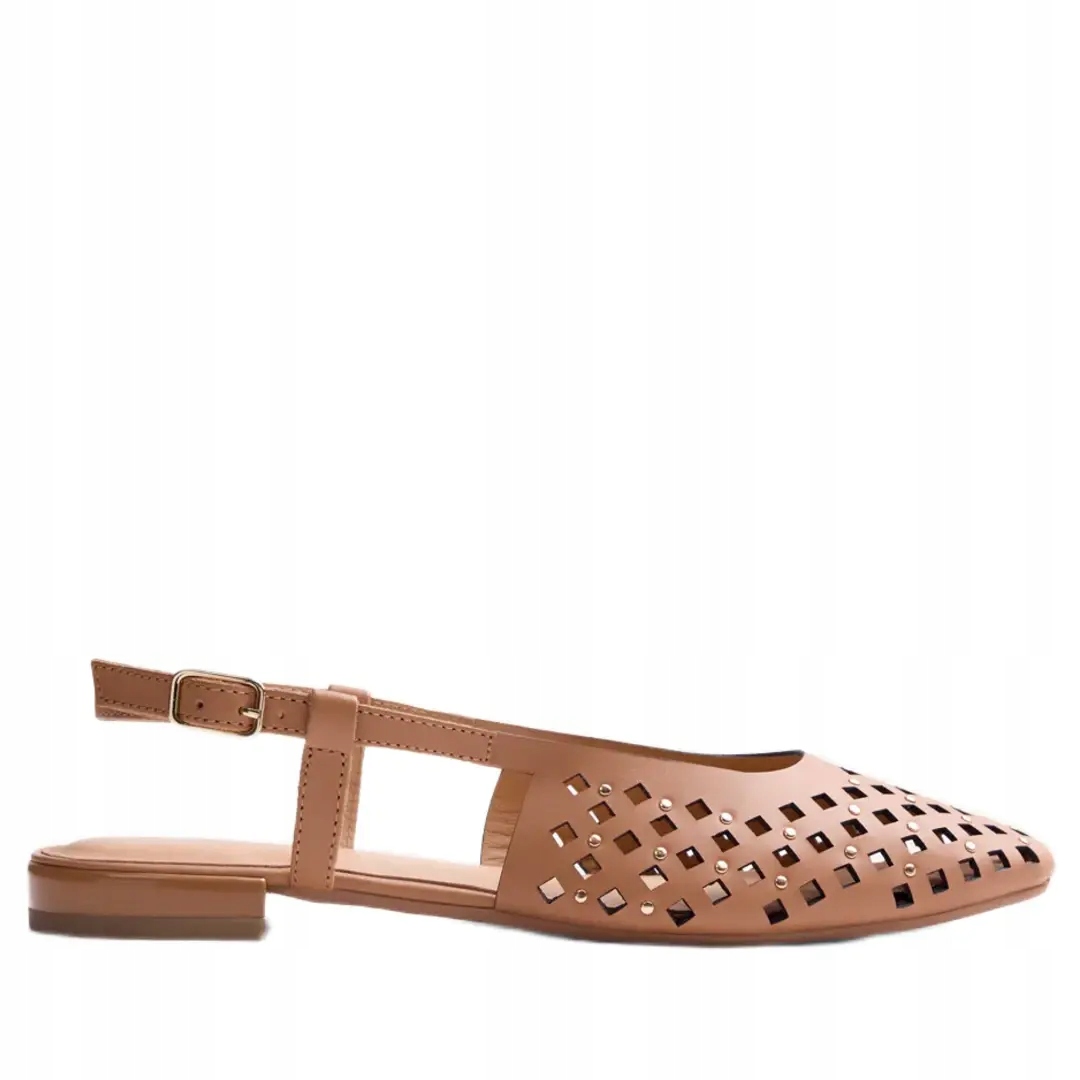 Dámské baleríny Gioseppo Kyaka 79014-P camel 41, hnědá barva