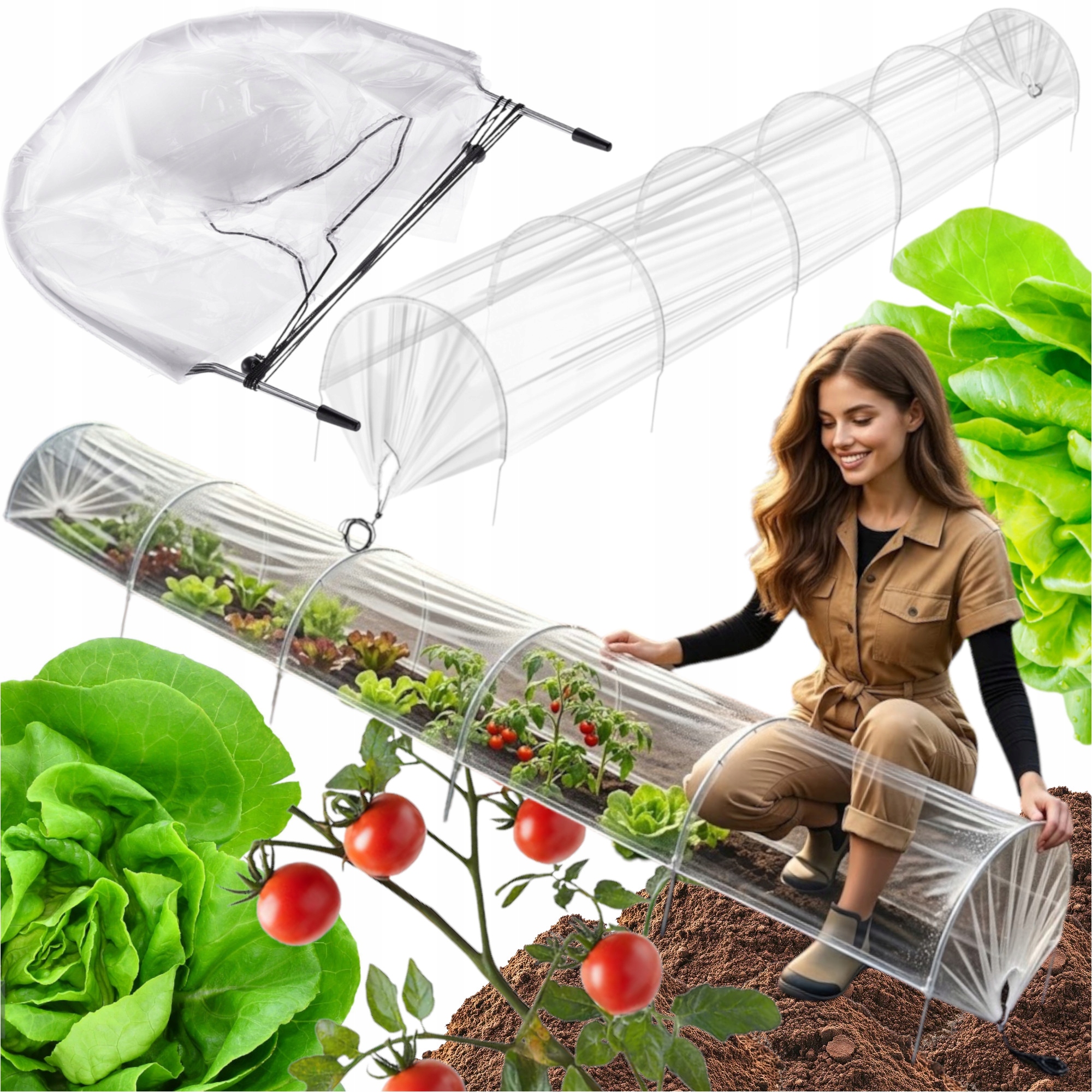 Fóliový Skleník Na Sazenice Fólií Na Zeleniny Zahrádka A Květiny 3 m XXL