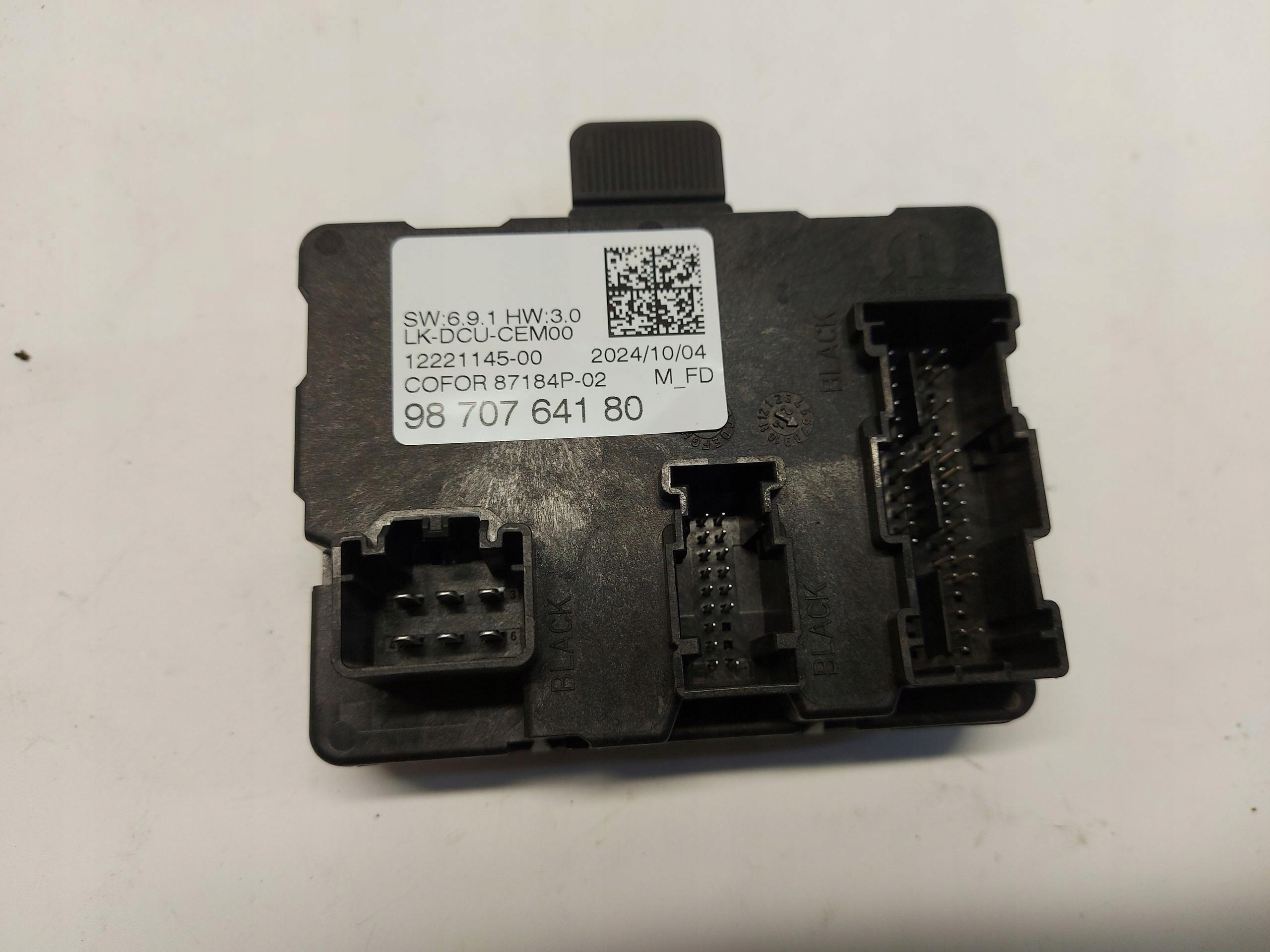 OPEL Grandland II 2024+ module control unit door front right 9870764180