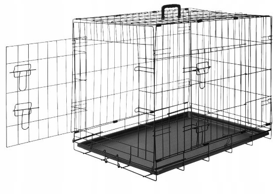 Klec pro zvířata 91x60x66 cm, ocelová podložka, plast