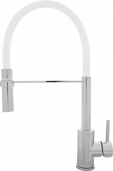 Kuchynská batéria Kernau Kwt 20 Po Chrome/white strieborná biela