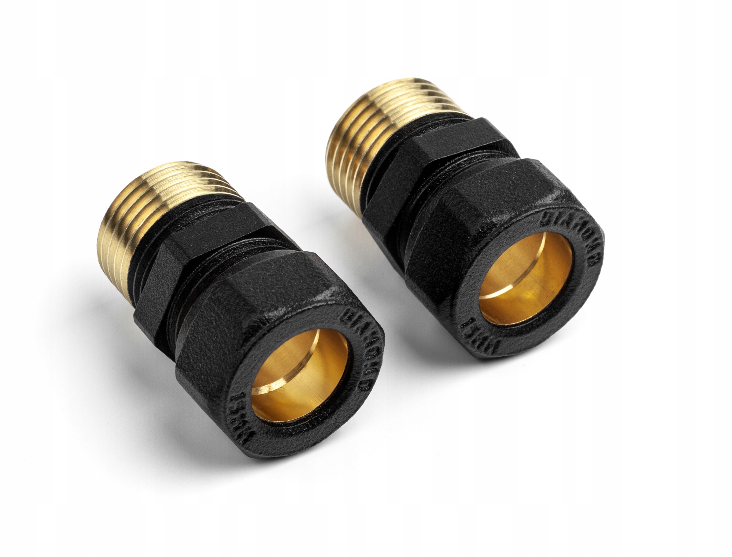 

2x złączka Cu-miedź 15x1/2 Czarny mat str Ral 9005
