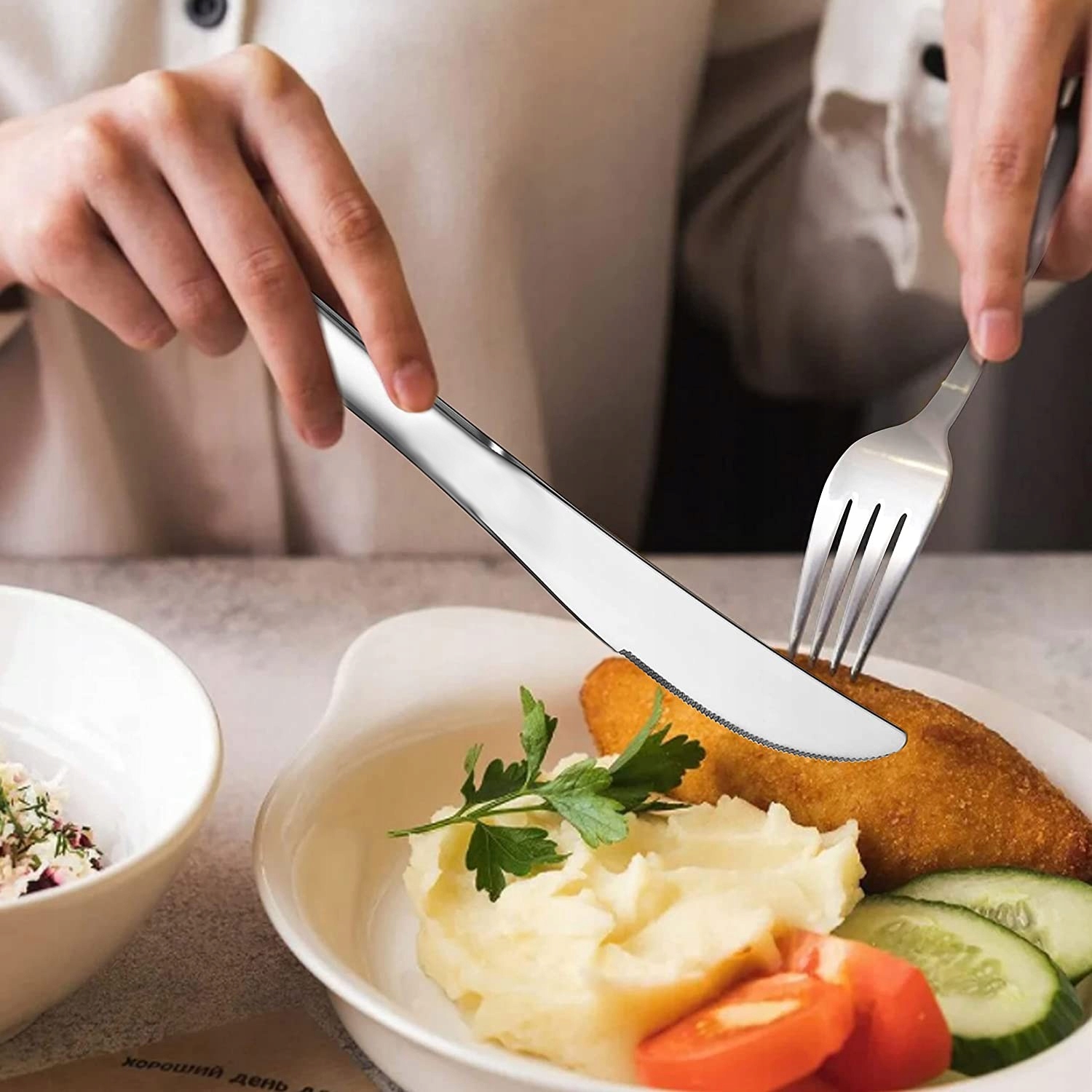 NOŻE OBIADOWE STOŁOWE SZTUĆCE ZESTAW NOŻY 6 szt. EAN (GTIN) 5907551653936