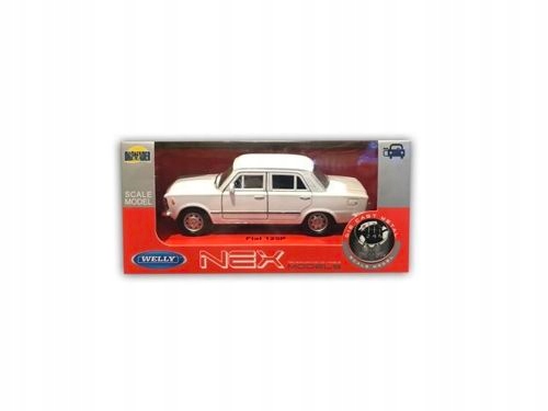 

Duży Fiat 125P Biały Metalowy Model 1:34 Welly