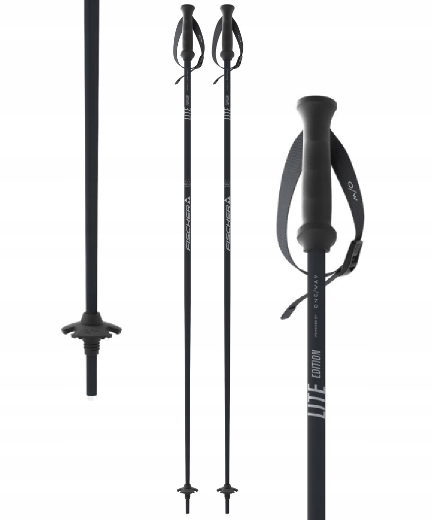 Kije kijki narciarskie zjazdowe Fischer Lite Edition grey mat 135 cm