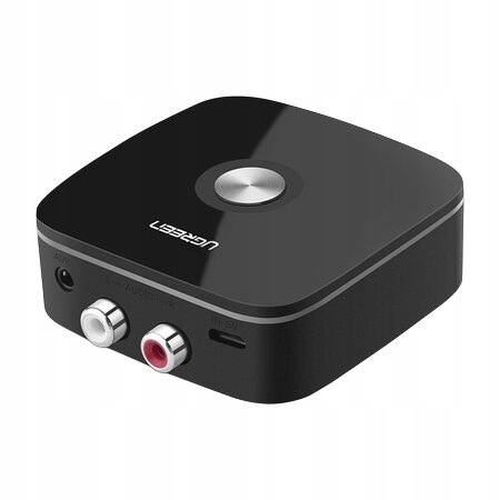 UGREEN CM106 Odbiornik Bluetooth 5.1,  2x RCA, jack 3.5mm, aptX HD, USB-C Czarny