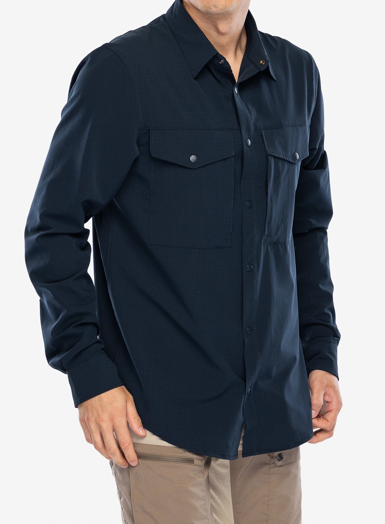 Koszula podróżnicza Fjallraven Abisko Trekking Shirt dark navy S