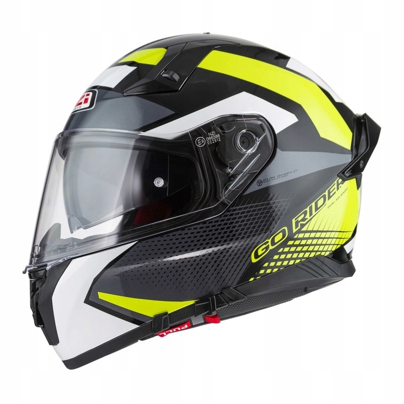 Helma Nzi Go Rider Stream Duo Quadri Black Grey Yellow žltá Darčeky