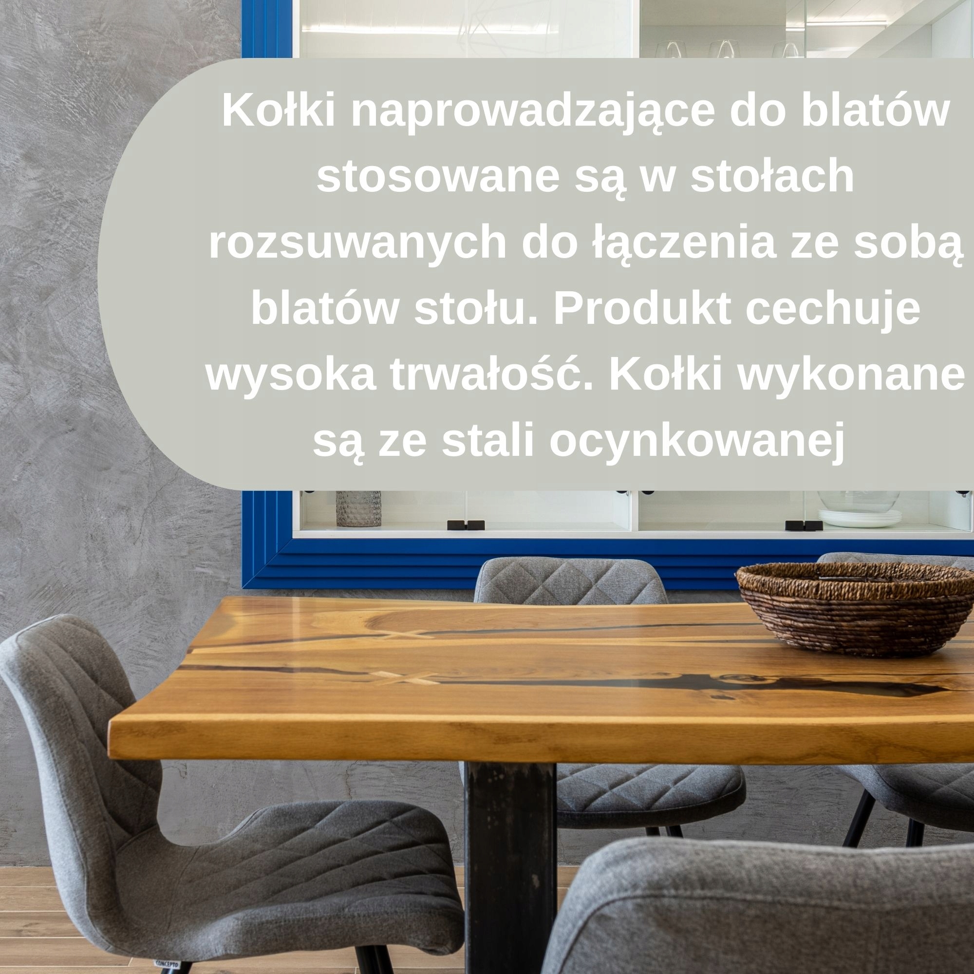 10x KOŁEK USTALAJĄCY DO BLATÓW STOŁU STABILIZATOR Średnica 8 mm