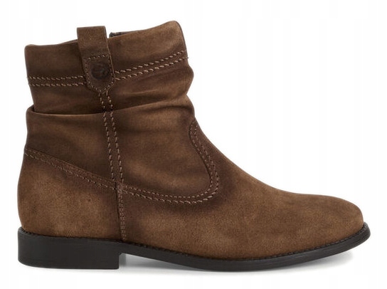 Dámské Dámské Kotníkové Boty Semišové Zateplené Boty Hnědé Tamaris 37