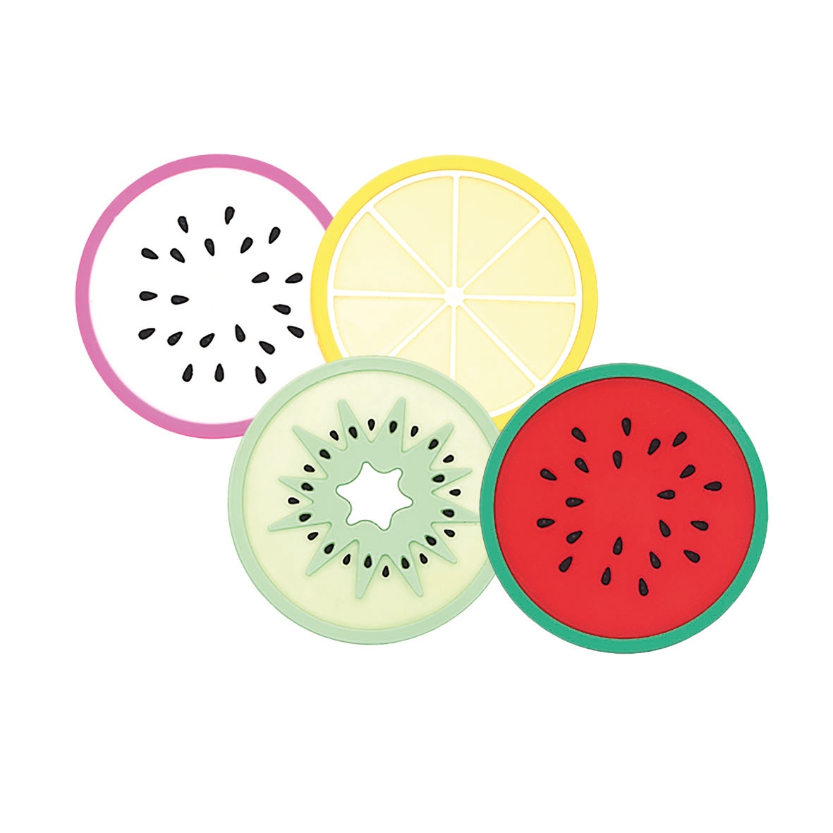 

Podkładki silikonowe pod kubki 8cm owoce 4 sztuki