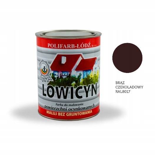 Farba do dachów LOWICYN ral 8017 BRĄZ CZEKOLADOWY