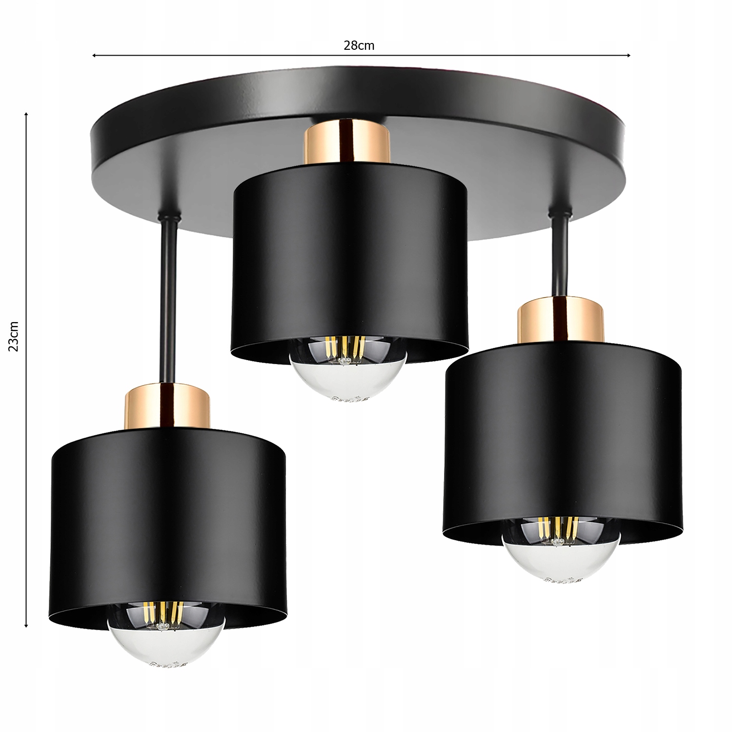 LAMPA WISZĄCA SUFITOWA ŻYRANDOL PLAFON LED Złota Kod producenta LX-1020 GOLD