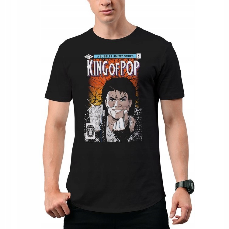 

Koszulka T-Shirt King Of Pop Mj Komiks L